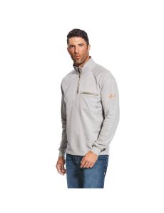 Tops Ariat FR Rev 1/4 Zip Plateados | WRI524738