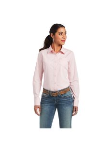 Tops Ariat Kirby Stretch Rosas Blancos | ARF507294