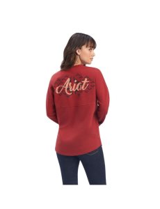 Tops Ariat REAL Oversized Estampados Rojos Oscuro | UFN536702