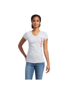 Tops Ariat Vertical Logo Grises | SZA274839
